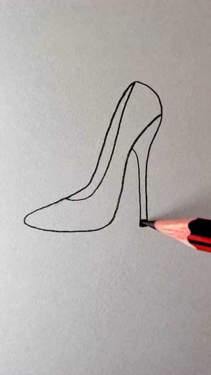 高跟鞋怎么画 动漫图片