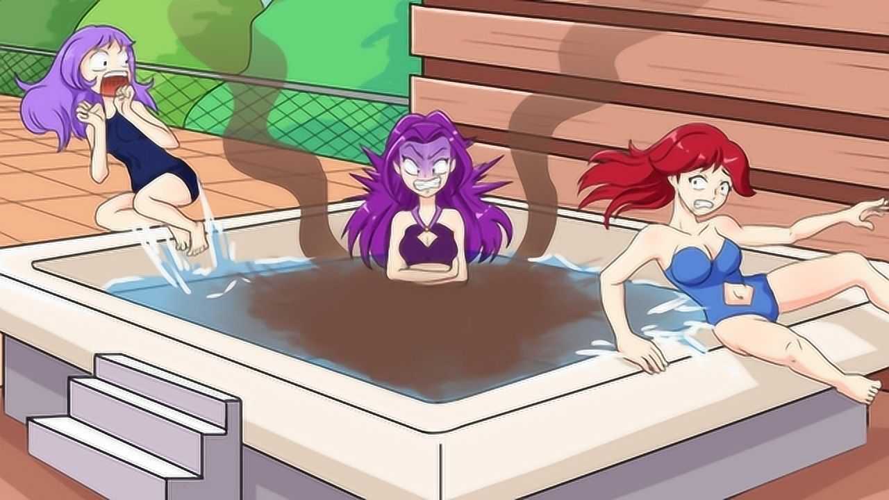 女孩参加泳装聚会没想到刚进泳池就拉肚子场面瞬间失控