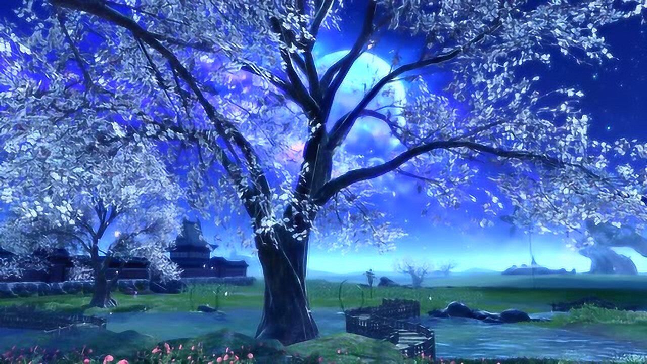 剑灵夜幕风之平原风景欣赏