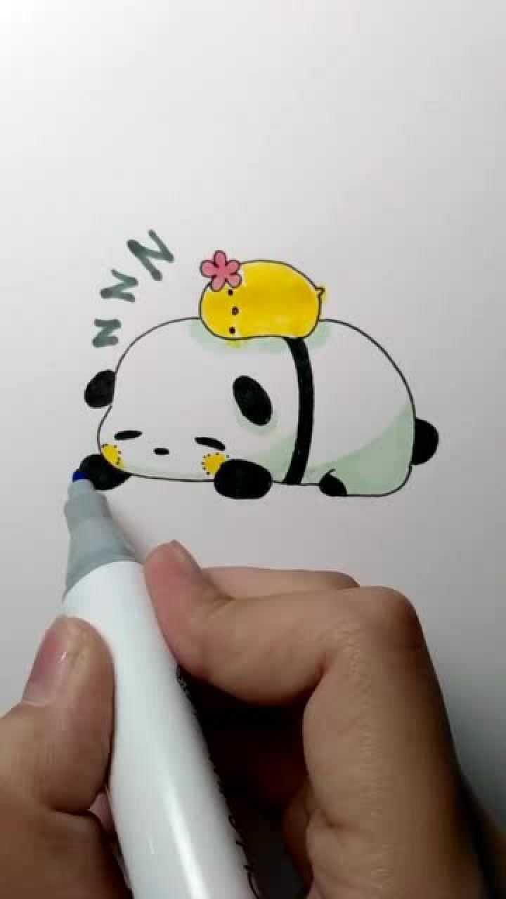 快来看看怎么画这只萌萌的小熊猫吧!