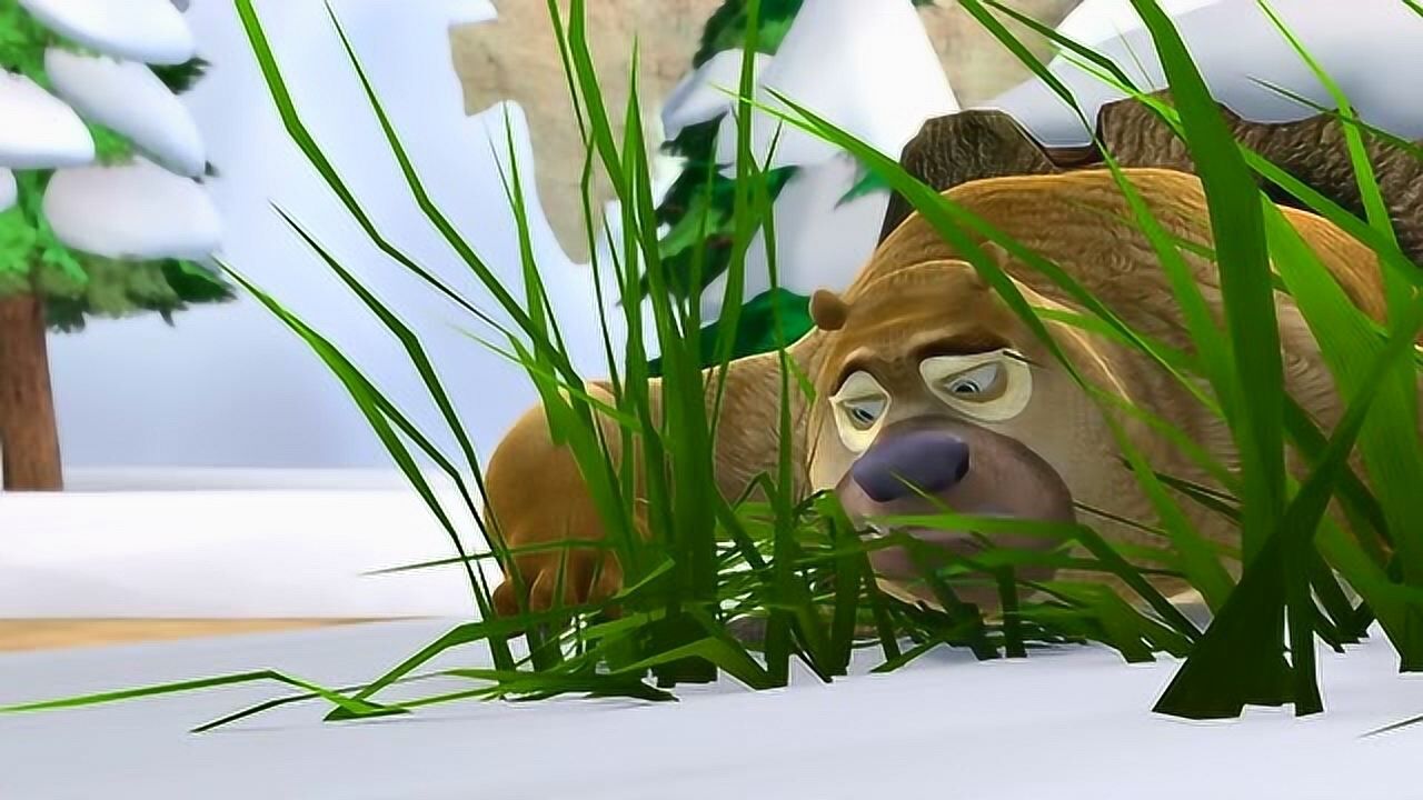 熊出没之熊心归来:光头强把熊大给救了出来,熊大超感谢他!