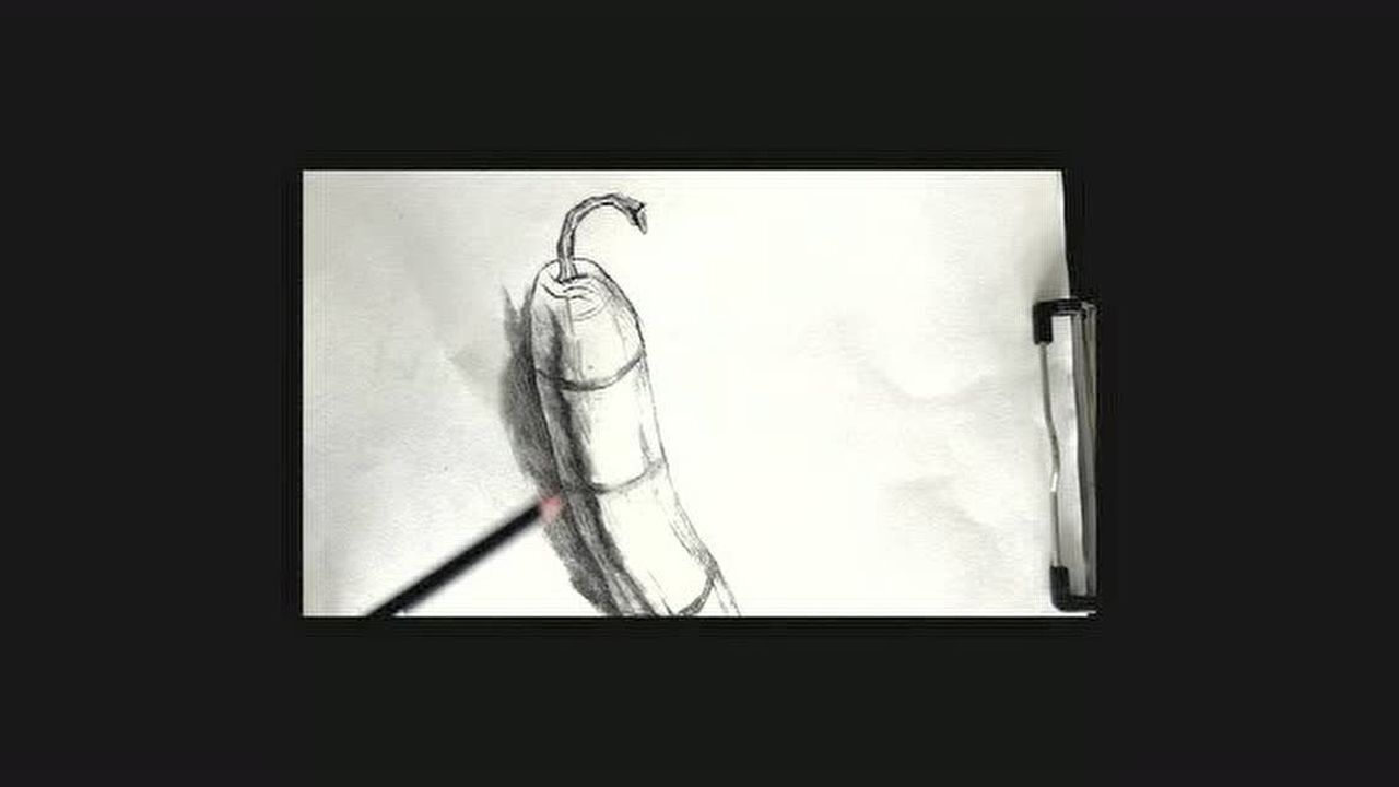 结构素描--黄瓜