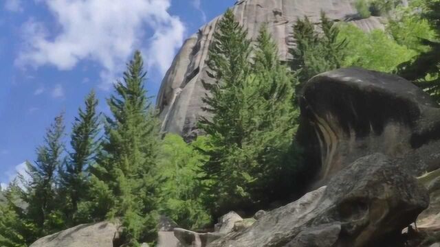 美丽的新疆,五月的阿勒泰地区可可托海景区绿树成荫山花烂漫.真是太美了