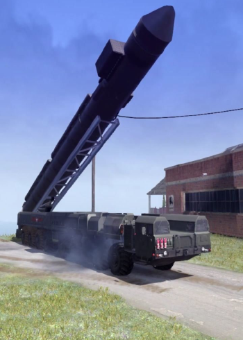 东风41导弹车模拟测试发射