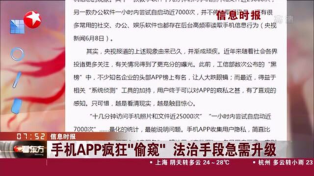 手机APP疯狂“偷窥” 法治手段急需升级