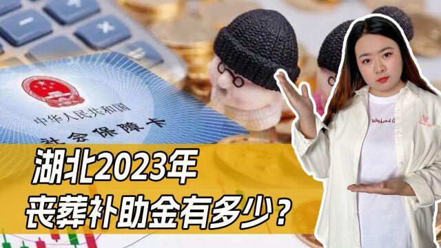 2023年,湖北省退休人员的丧葬补助金是什么标准?比2022年多吗?