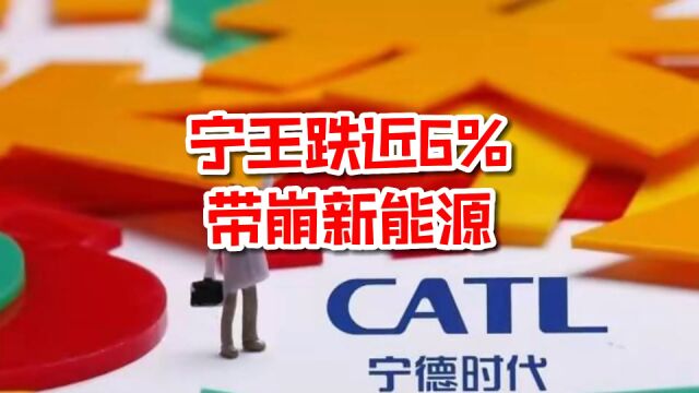 宁王跌近6%,带崩新能源!