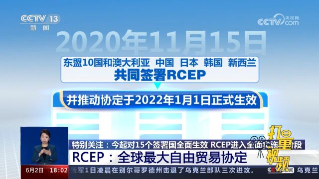 RCEP:全球最大自由贸易协定