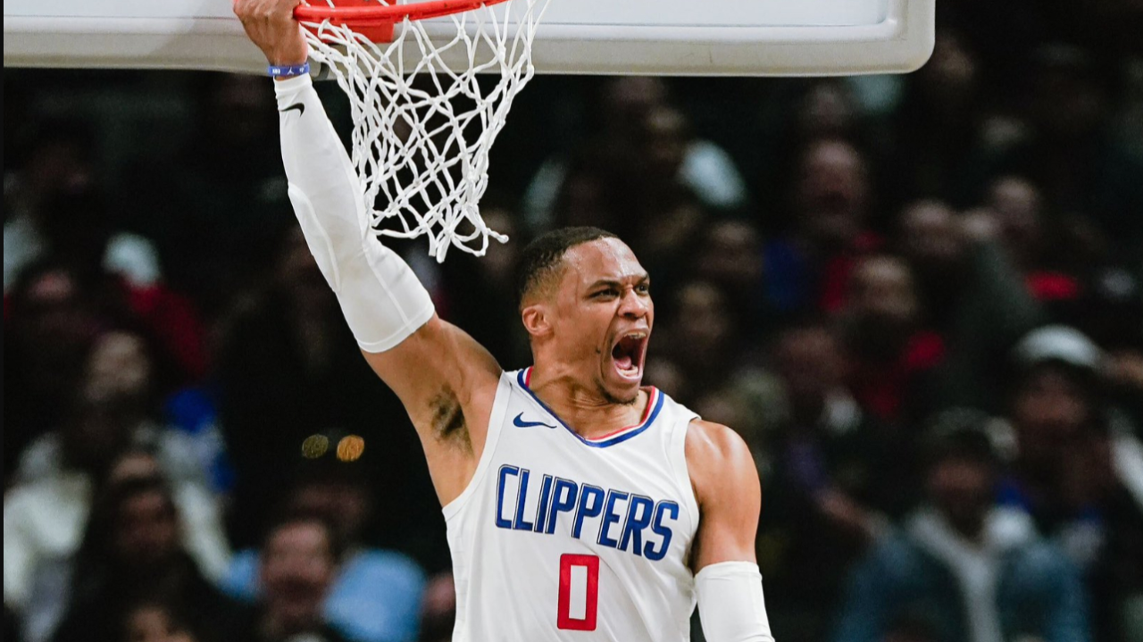 威少正式成为nba扣篮次数最多的控卫!生涯隔扣集锦令人血脉偾张