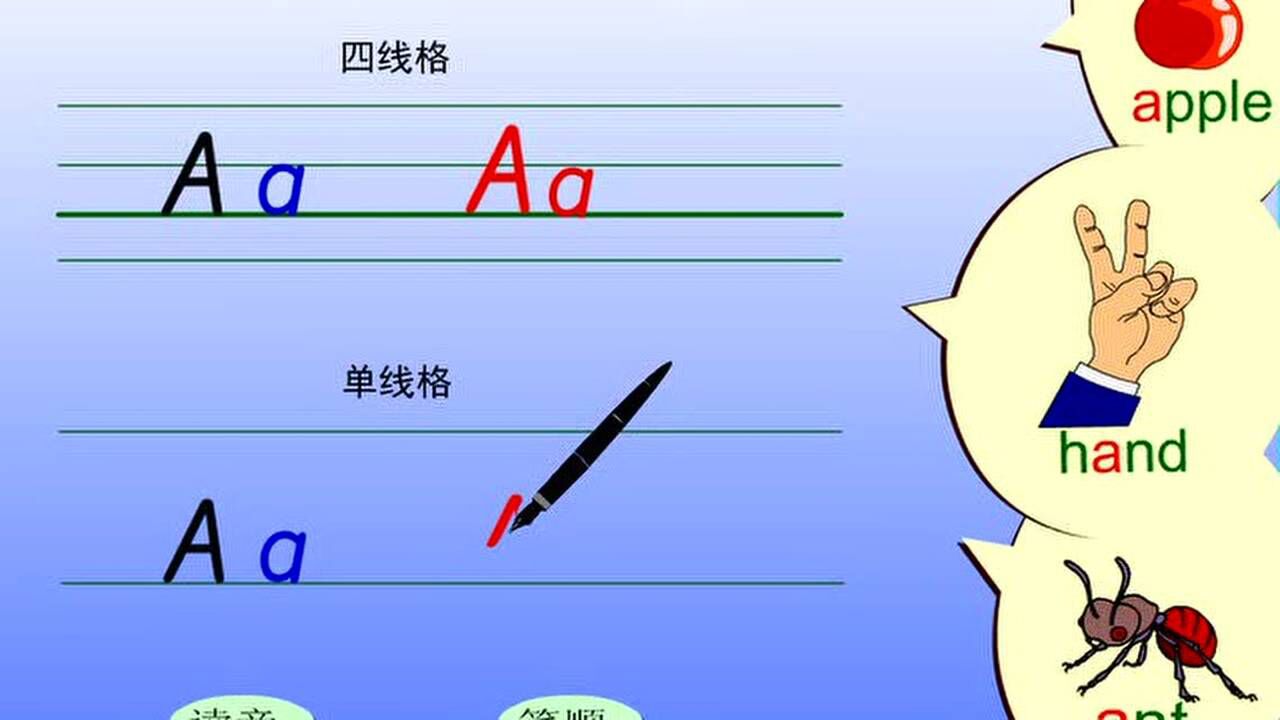 唯美体英文书写—aa (美丽写作1 1高中斜体)