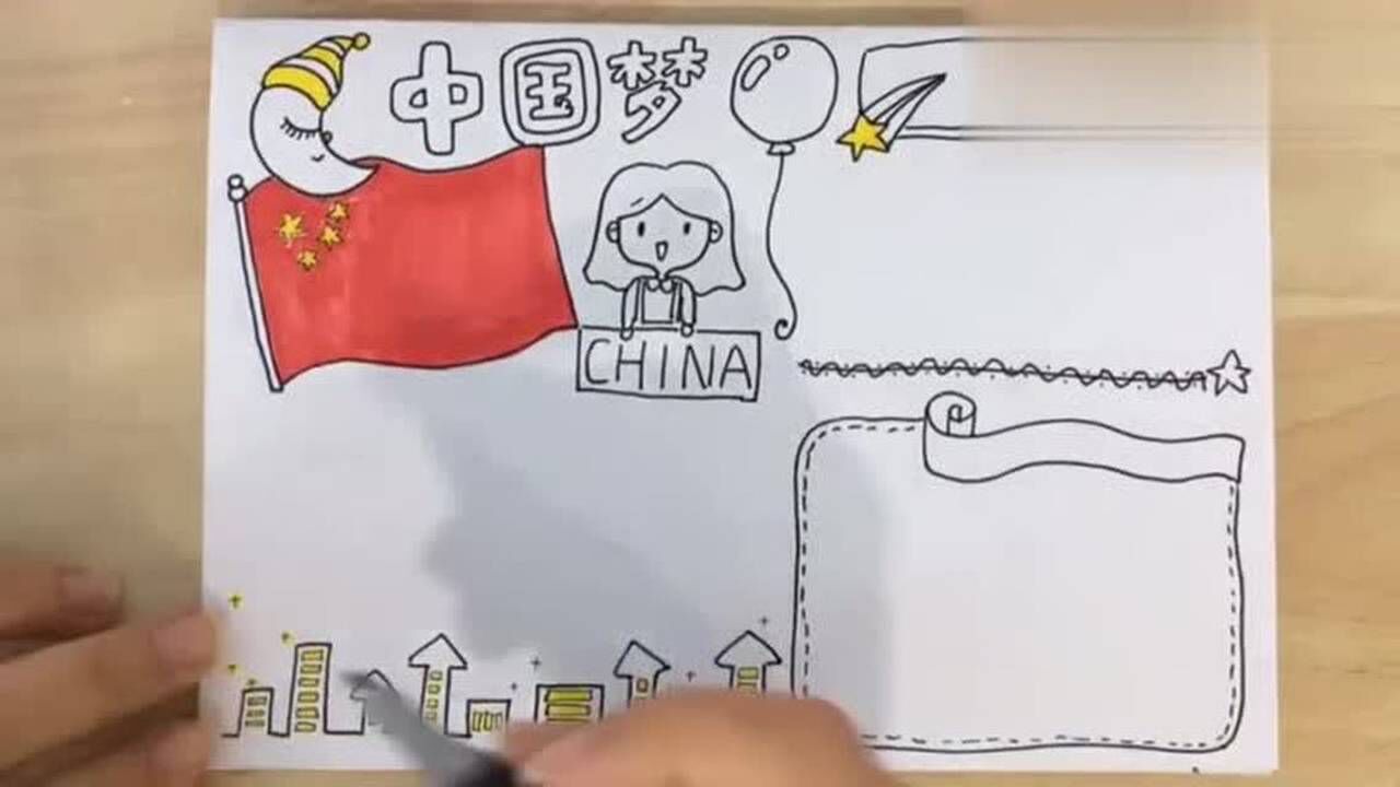 同心共筑中国梦手抄报！_高清1080P在线观看平台_腾讯视频