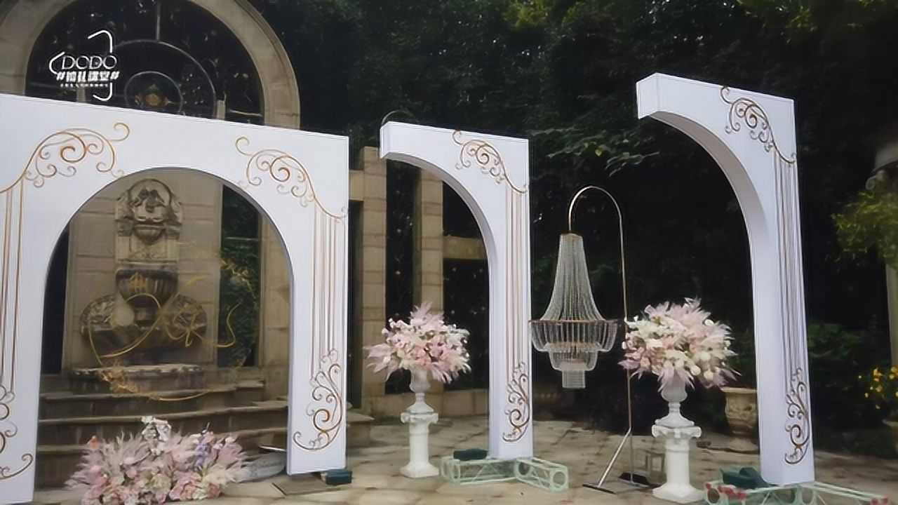 婚礼布置技巧之用kt板制作拱门简单又省成本