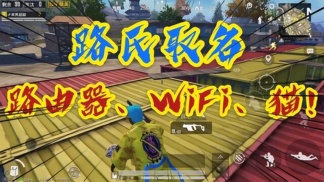 搞笑吃鸡 路氏取名 路游戏 WIFI 猫!