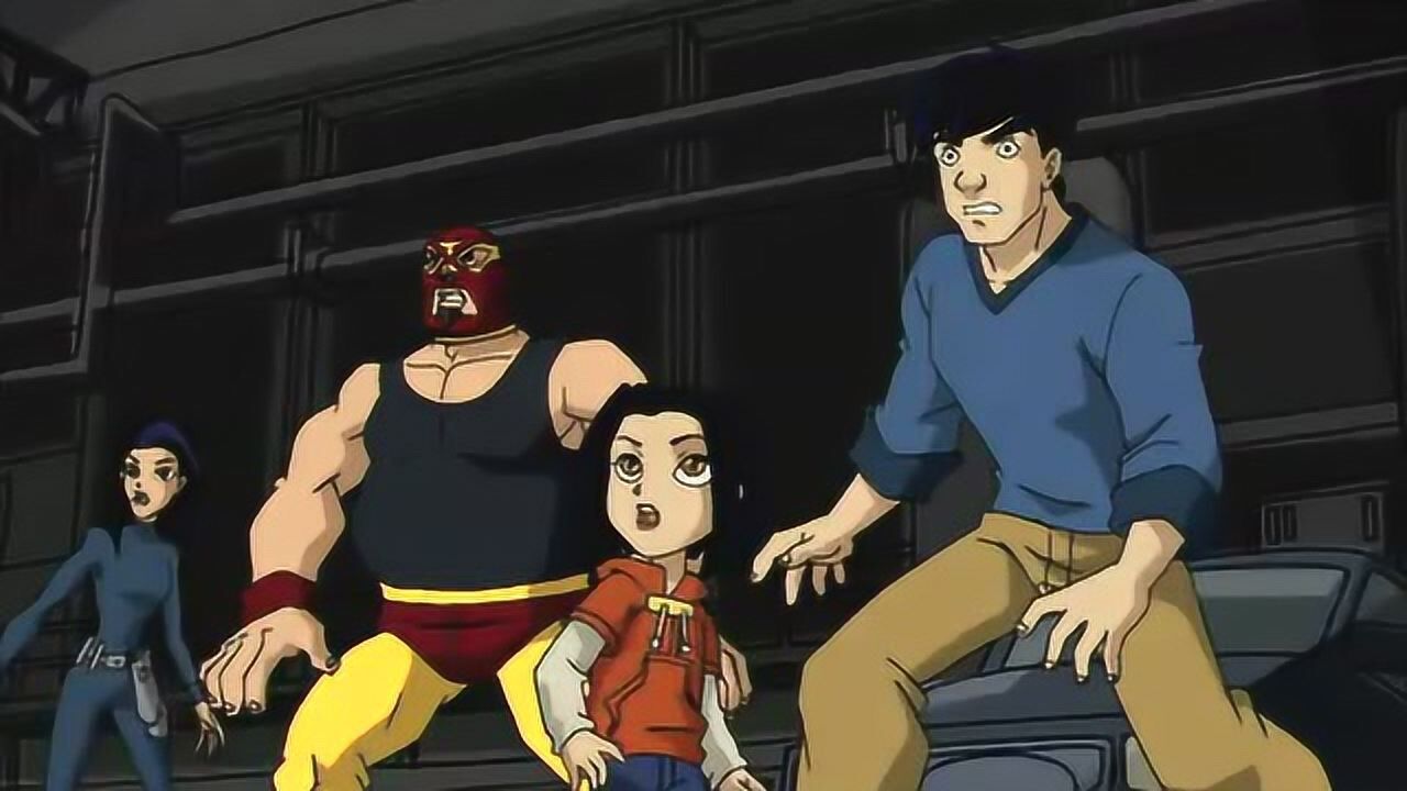 成龙历险记圣主使出魔法牛战士在下面接住了小蛇