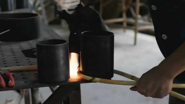 手工制作ins风格印尼藤条衣架制作