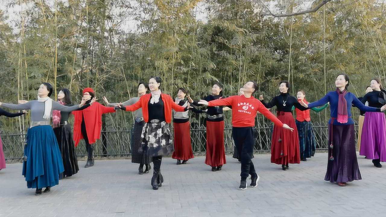 北京紫竹院《红枣树》广场舞,经典作品,梦璇,金泉,徐老师领舞