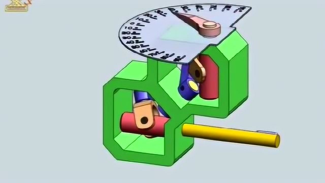 这是一个很有创意的连杆旋转机构,3d动画还原整个过程,设计者脑洞太大
