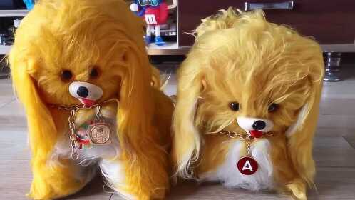 80年代毛绒玩具狗图片