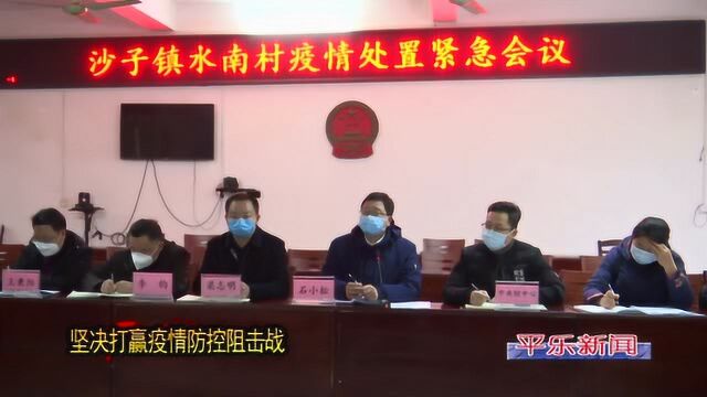 平乐县召开沙子镇水南村疫情处置紧急会议