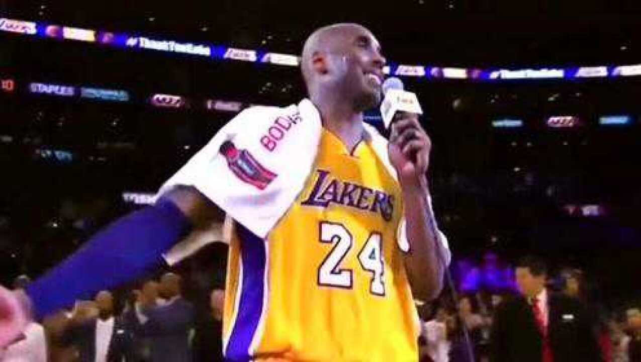 nba那时退役战最后的采访科比哭了吗一句曼巴out让多少人心碎