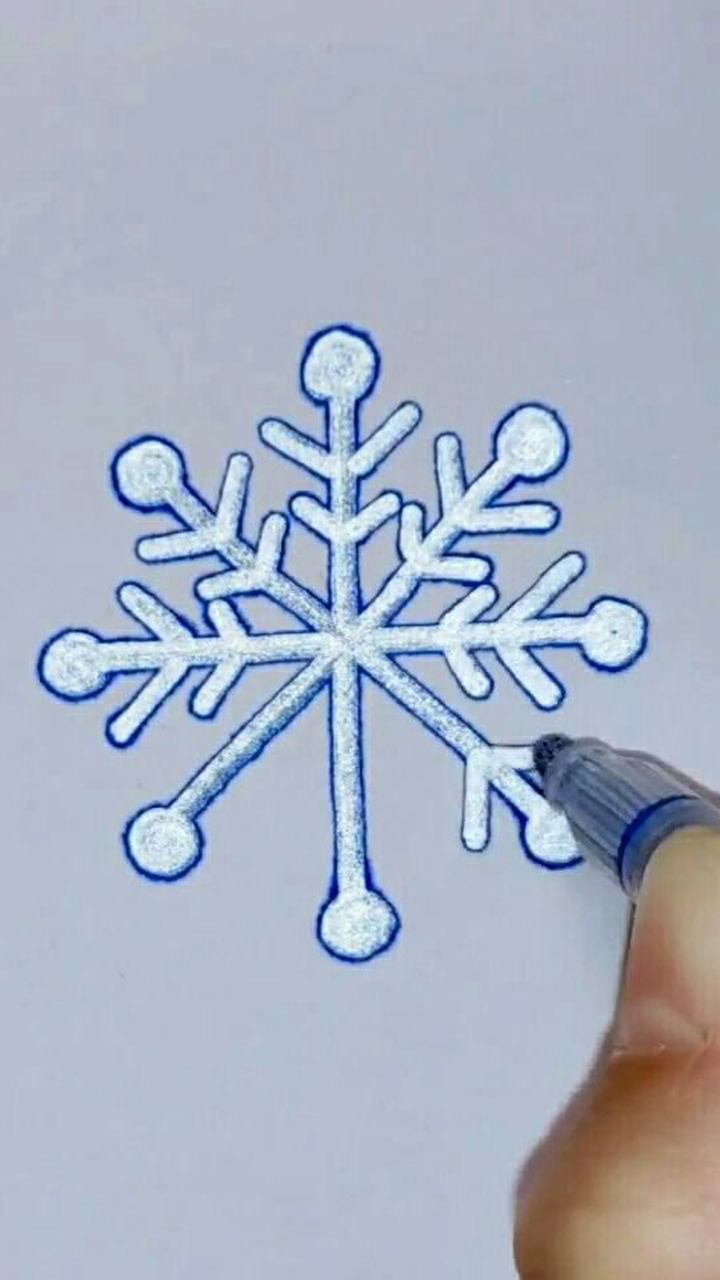 雪花片的画法