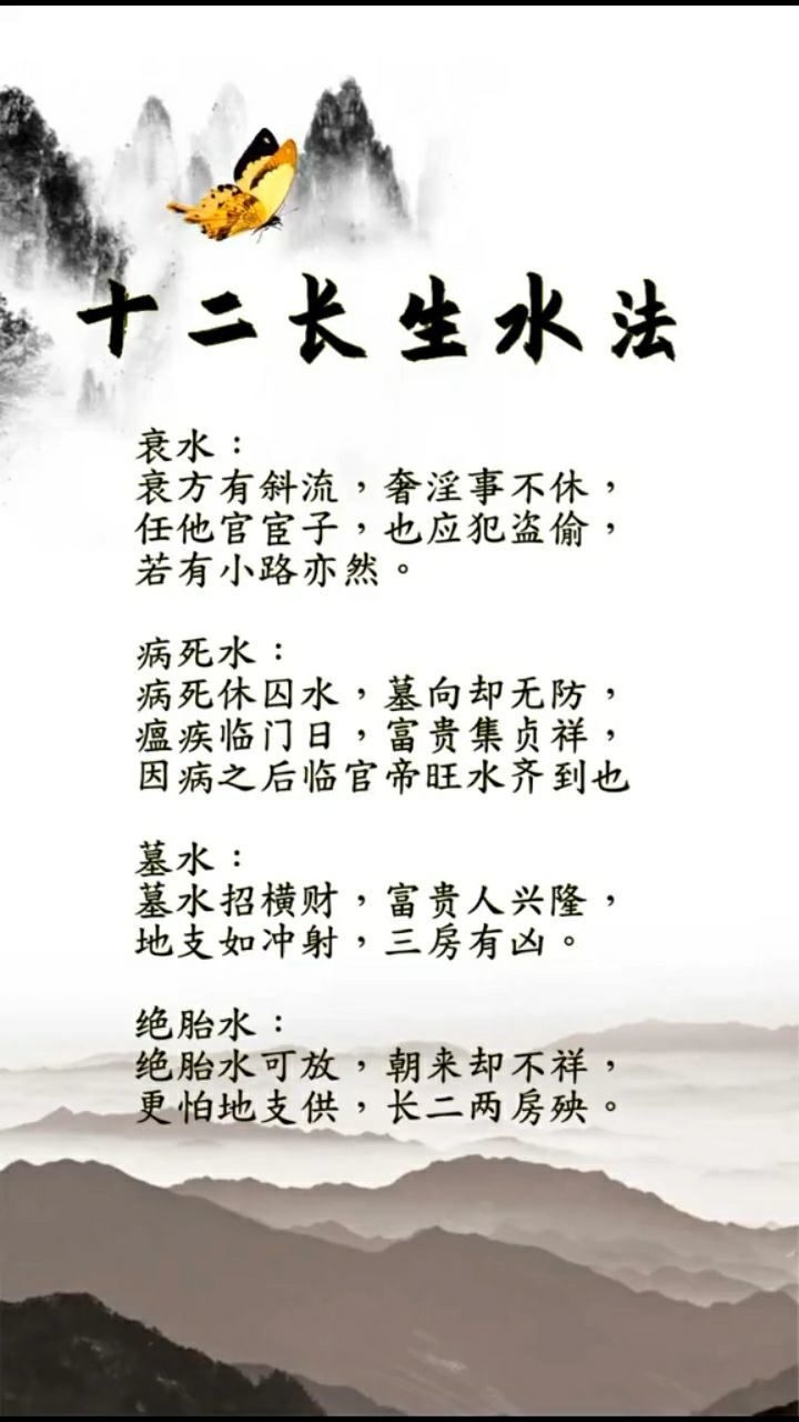 十二长生水法记得收藏哦!