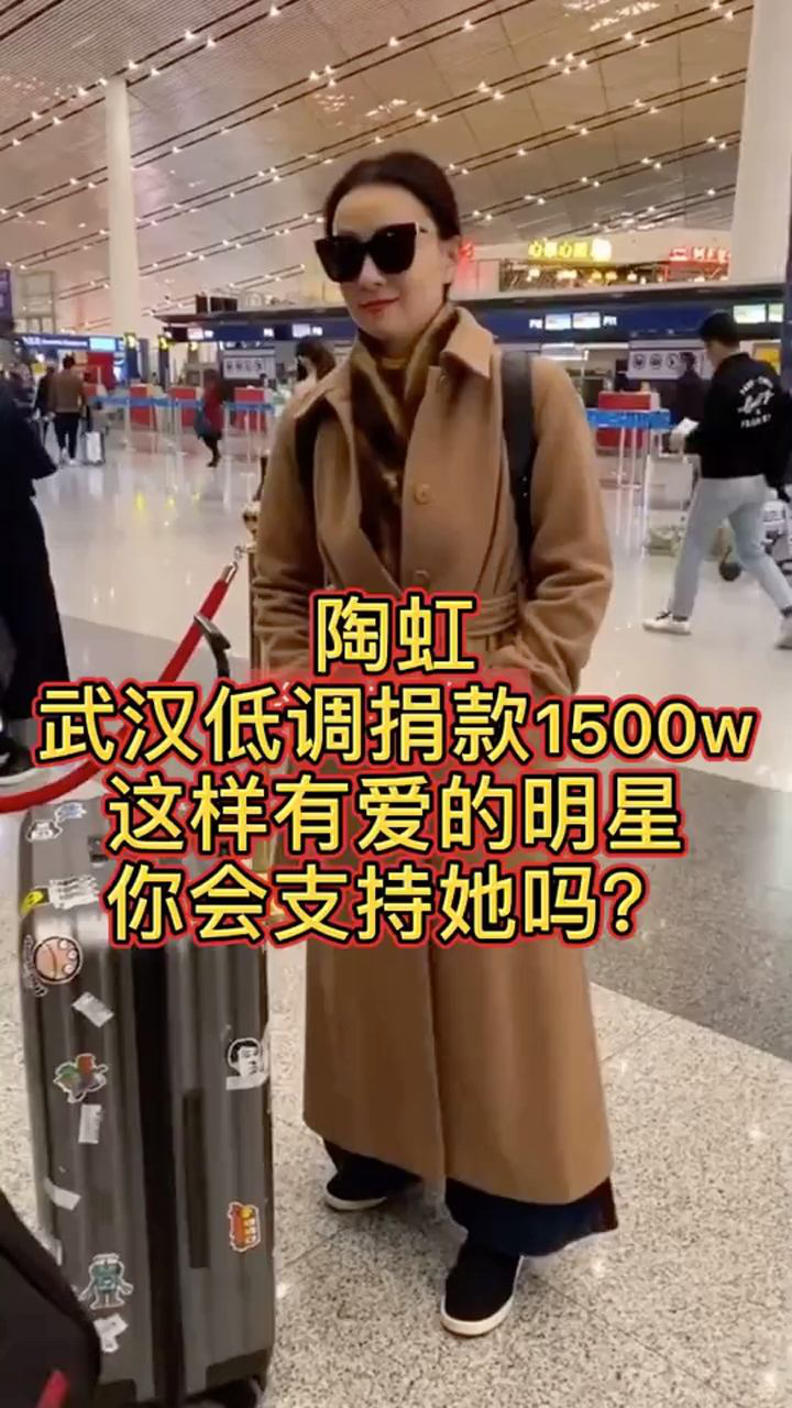 陶虹低调捐款1500万她老公又请大家免费看电影