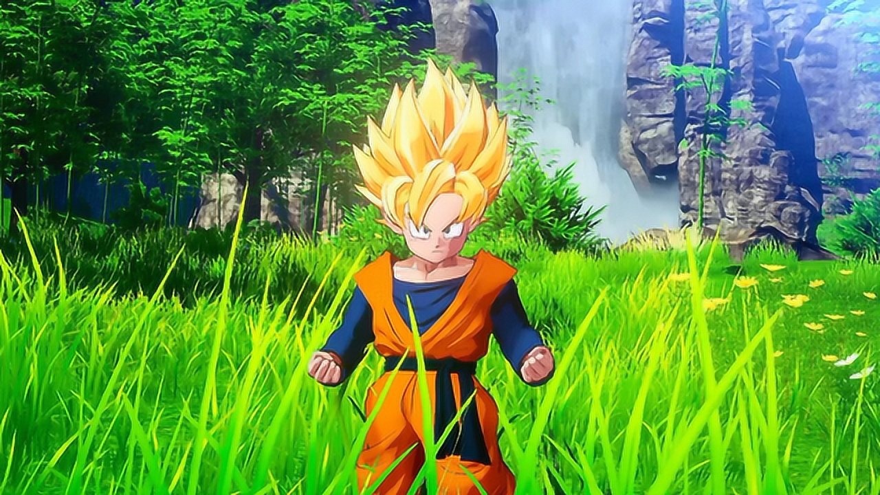 龙珠z卡卡罗特悟饭被弟弟压着打氪药才扛过去输出爆炸