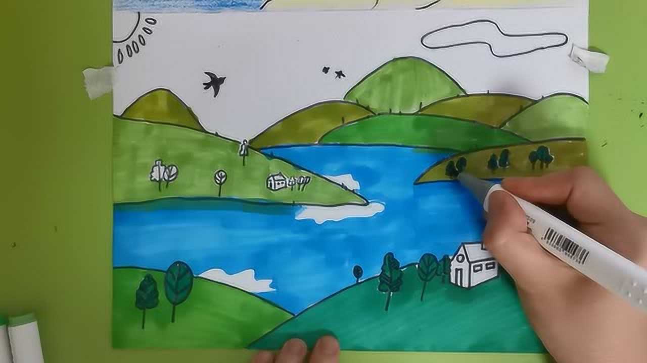 风景画——家乡的河