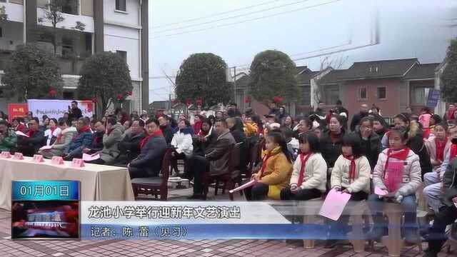 龙池小学举行迎新年文艺演出