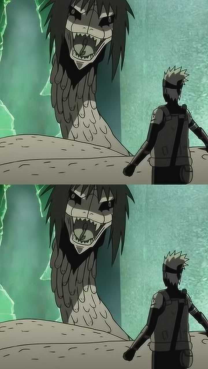 火影卡殿和大和遭遇实验体白磷大蛇一群小蛇满地跑