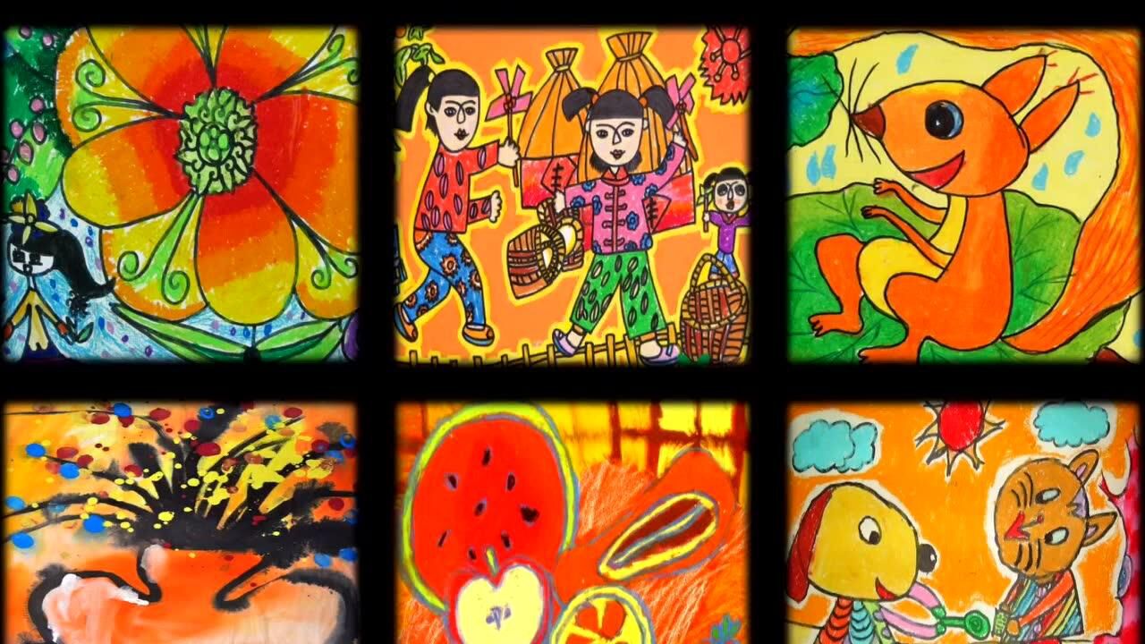 三年级 橙色的画_腾讯视频