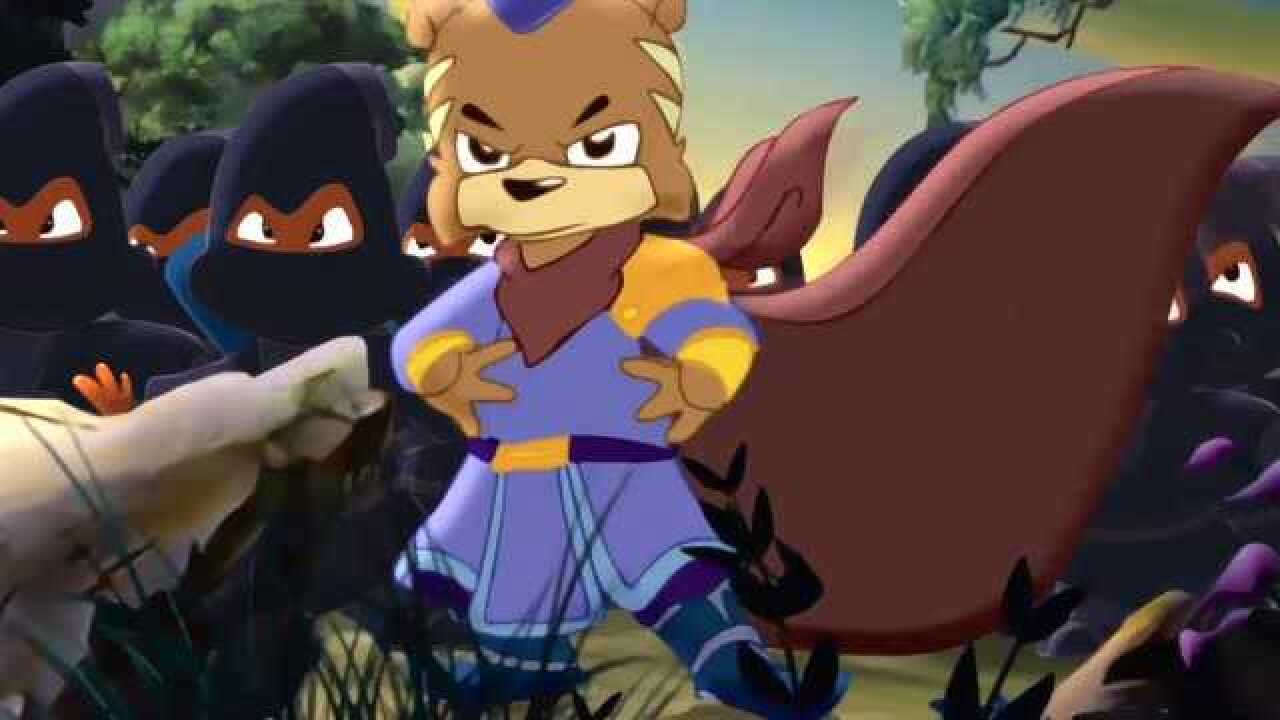 虹猫蓝兔七侠传:蓝兔赶来支援,黑小虎全力追杀虹猫!