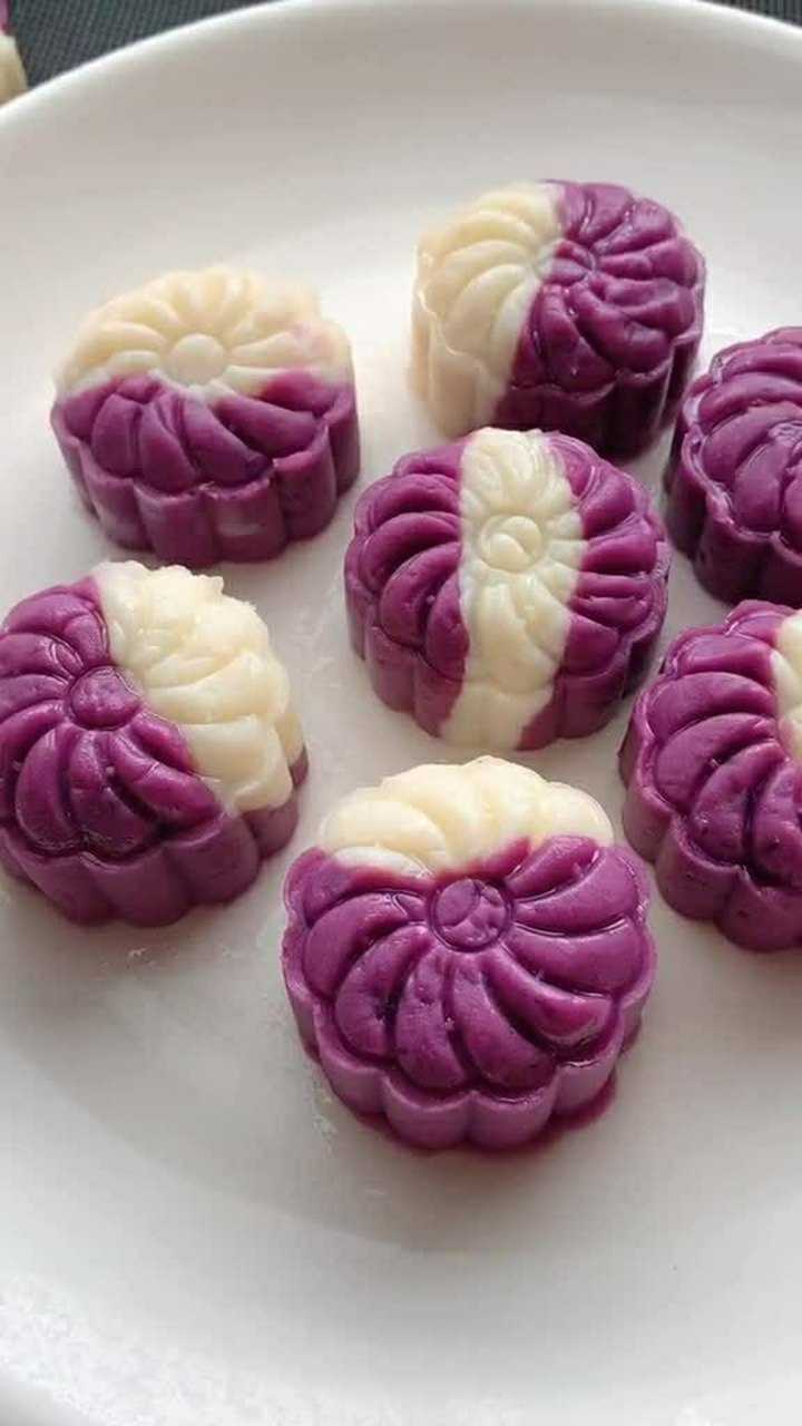 紫薯山药月饼居然可以做成做月饼做法超简单