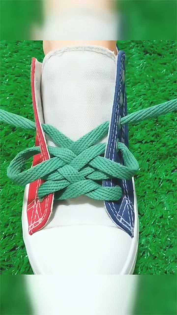 网红都喜欢的鞋带创新系法,慢动作教你,时尚潮流风