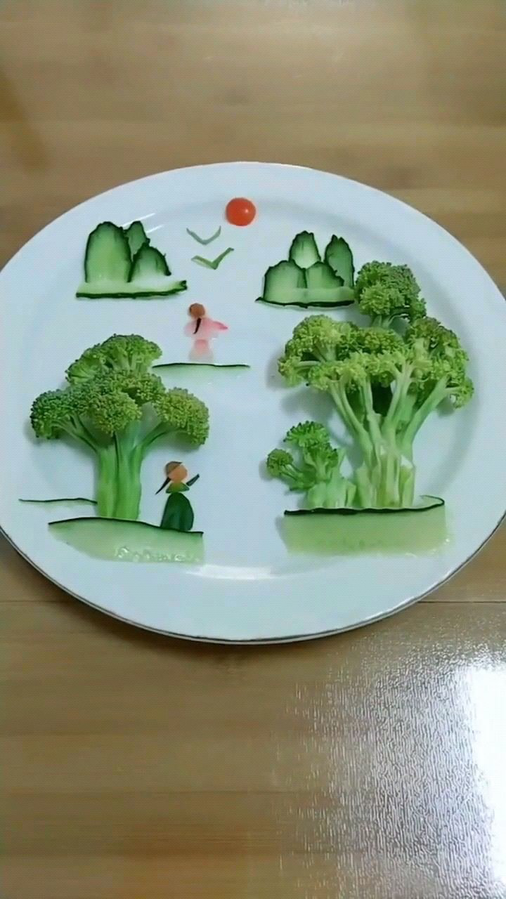 蔬菜拼盘画画图片