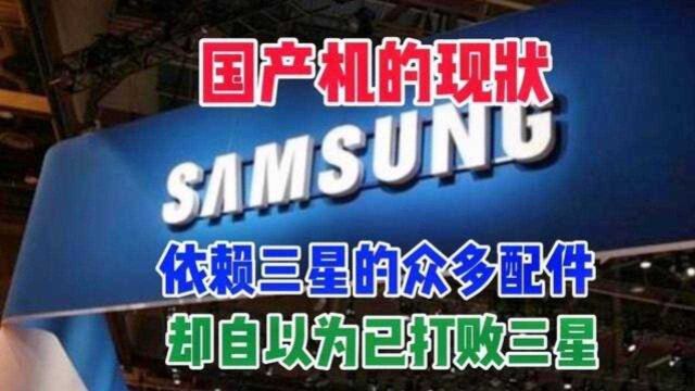 国产手机的现状,依赖三星的众多配件,却自以为已经打败了三星