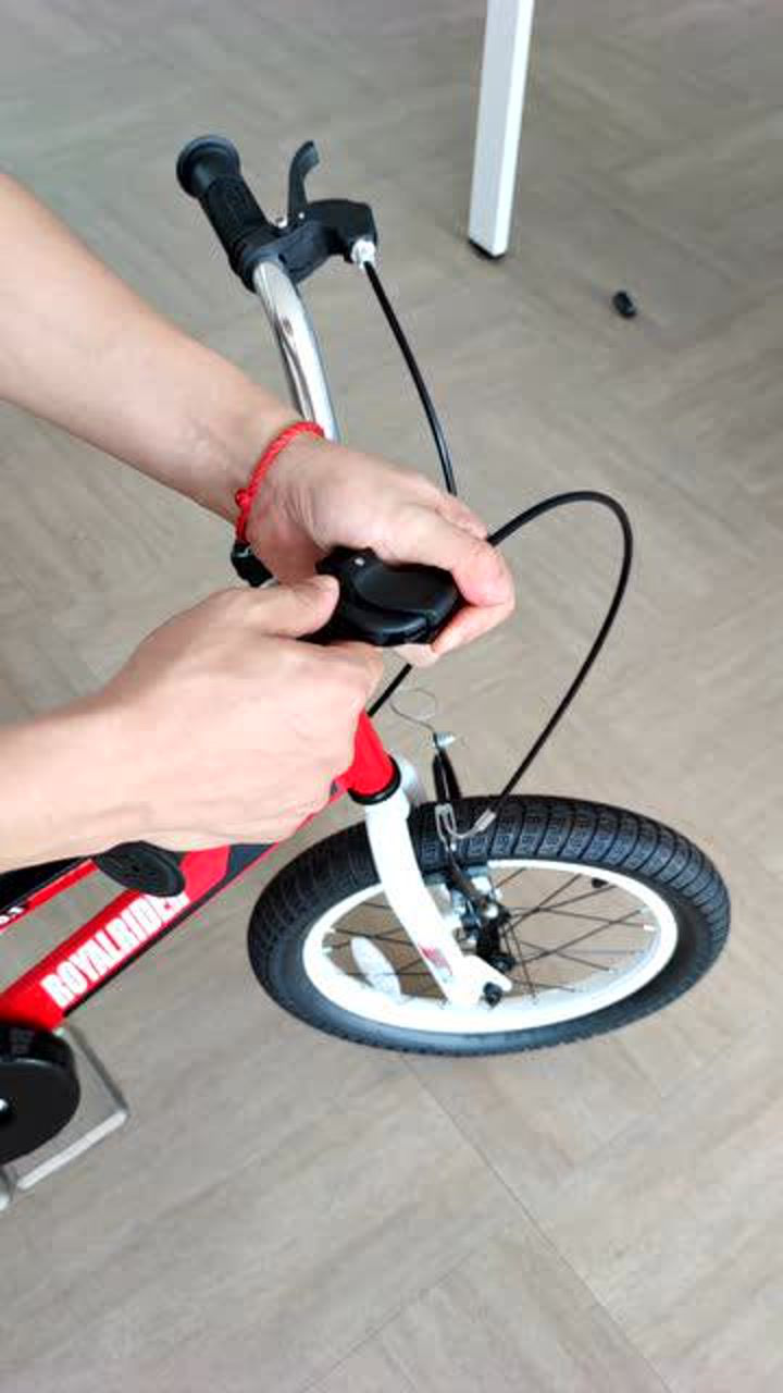 儿童自行车刹车安装图图片