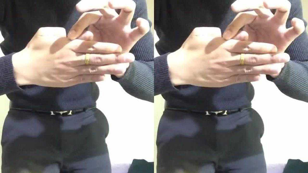 分离手指魔术教学