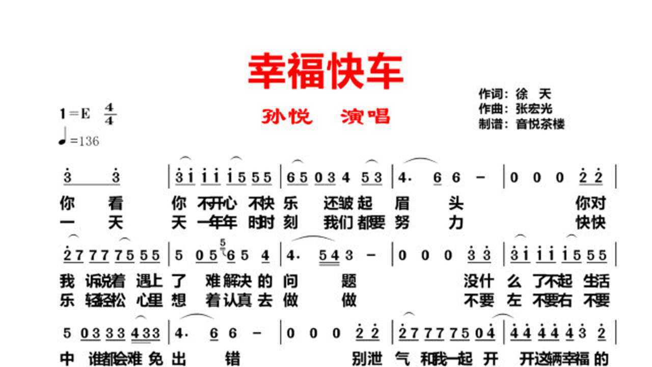 快和孙悦一起开这辆《幸福快车》,你看你不开心不快乐还皱起眉头_腾讯