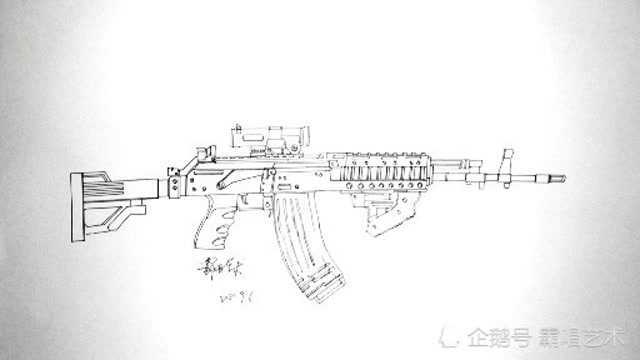 和平精英军备库枪械手绘全解析,考验压枪的M762突击步枪