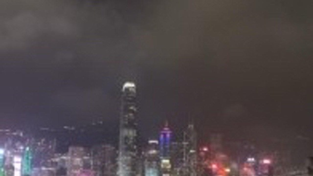 中国香港市夜景