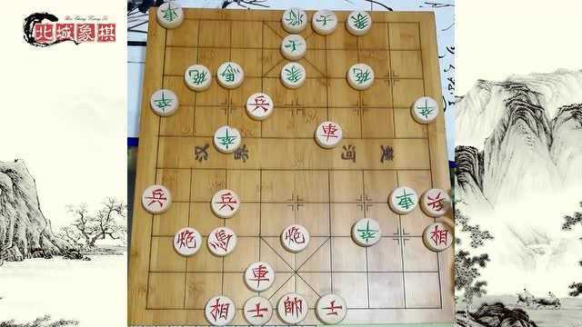 中国象棋:双车占据生命线,对手无招应对,只得认输