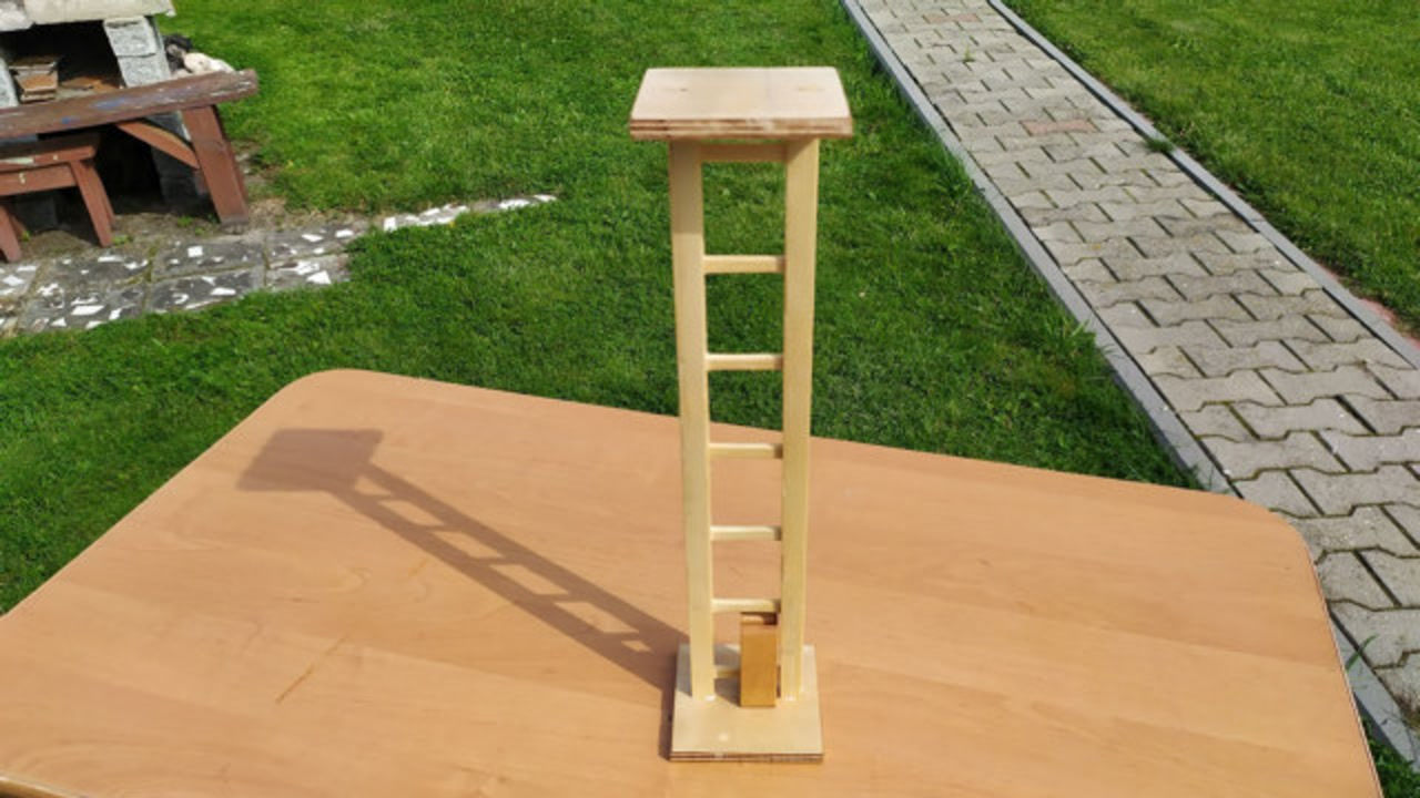 自制简易木梯子图片