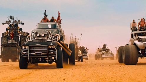 荧幕中六辆强悍的战车，特殊改装的报废汽车，变成移动的武装堡垒