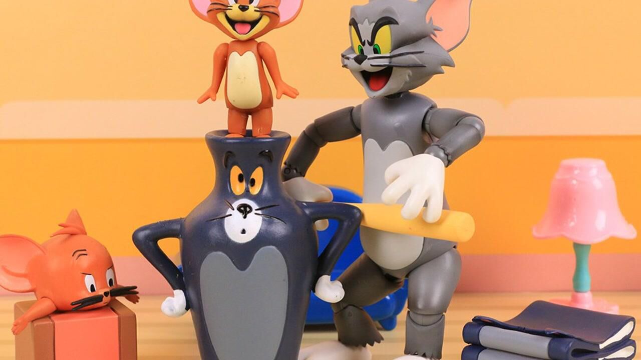 猫和老鼠最新盲盒拆箱试玩,汤姆猫被杰瑞砸晕变花瓶猫