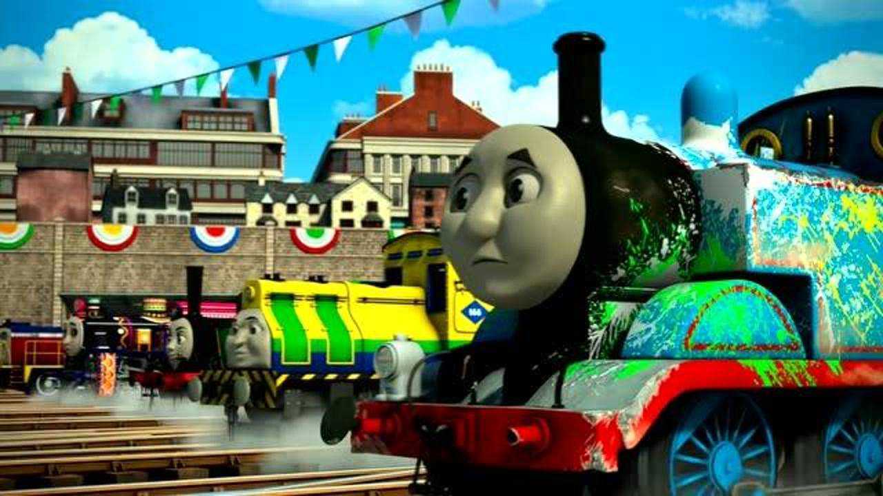 托马斯大电影:托马斯帮助朋友后艾西娅救了他,两人相约比赛一较高下