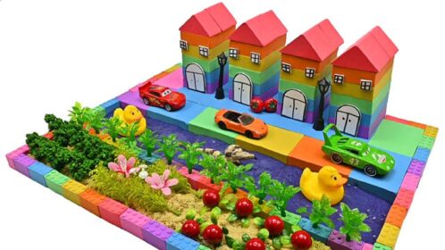 手工彩泥制作花园