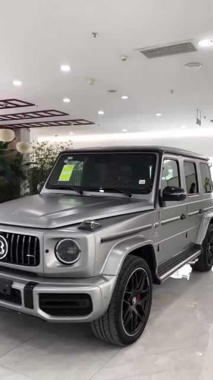 静态欣赏银色的巴博斯版奔驰大g,看着太让人心动了