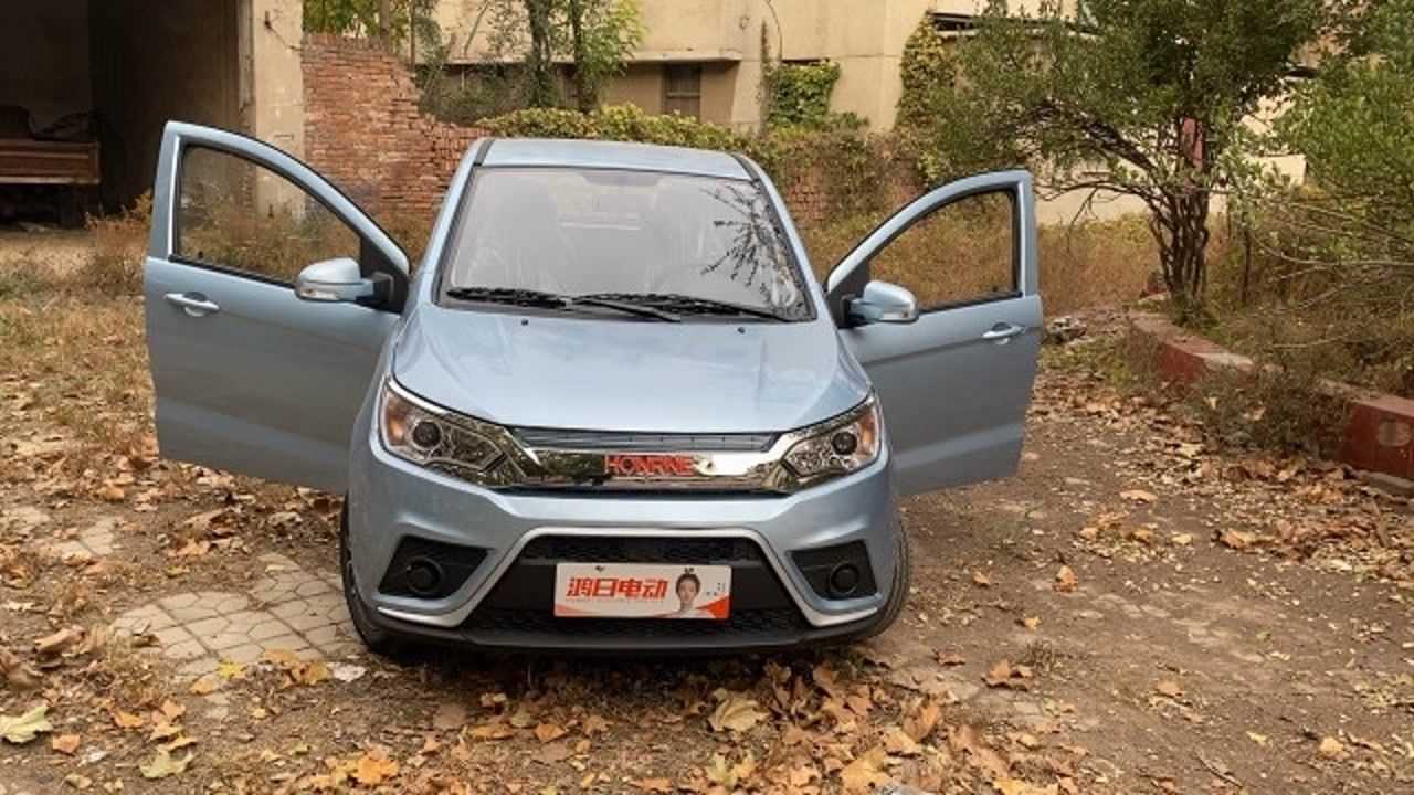 鸿日s1国潮版电动车5000w山区动力版天蓝色太漂亮了